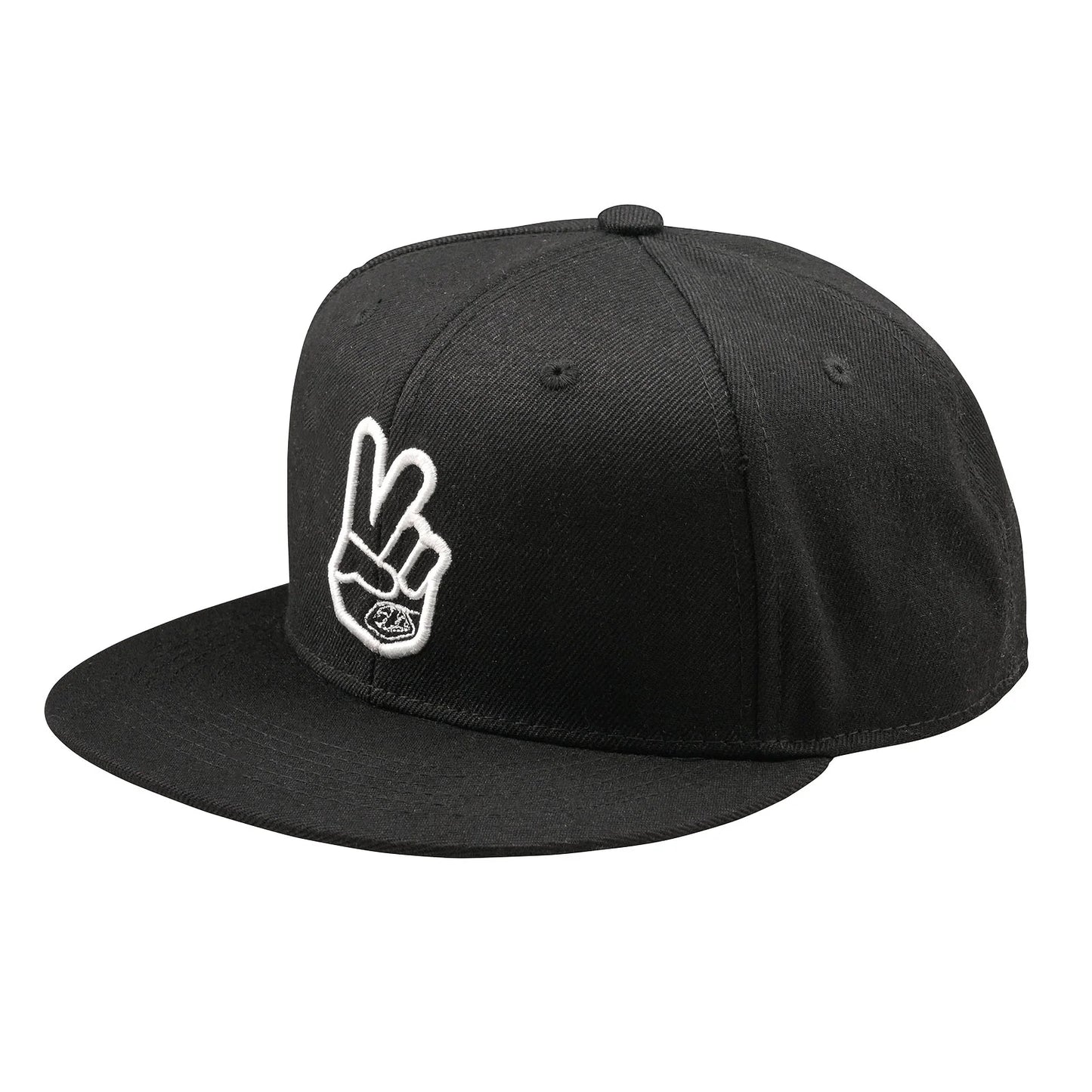 Troy Lee Designs Peace Flat Bill Snapback Hat - Black