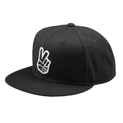 Troy Lee Designs Peace Flat Bill Snapback Hat - Black