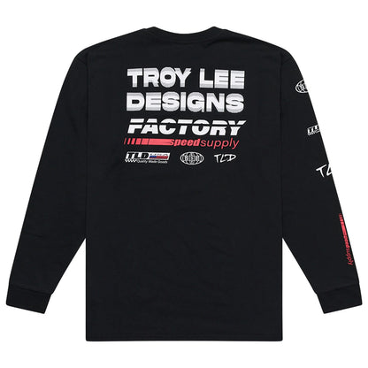 Troy Lee Designs Factory Long Sleeve Tee - Black