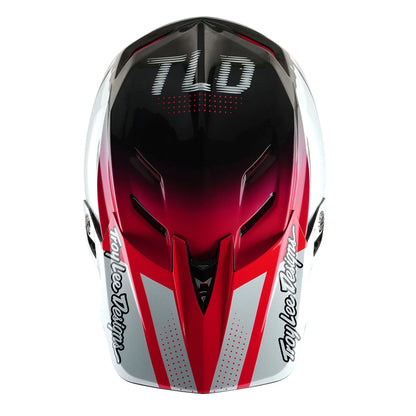 Troy Lee Designs D4 Carbon Full Face Helmet - Drip - White