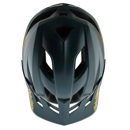 Troy Lee Designs Flowline MTB Helmet - Point - Gray-Gold
