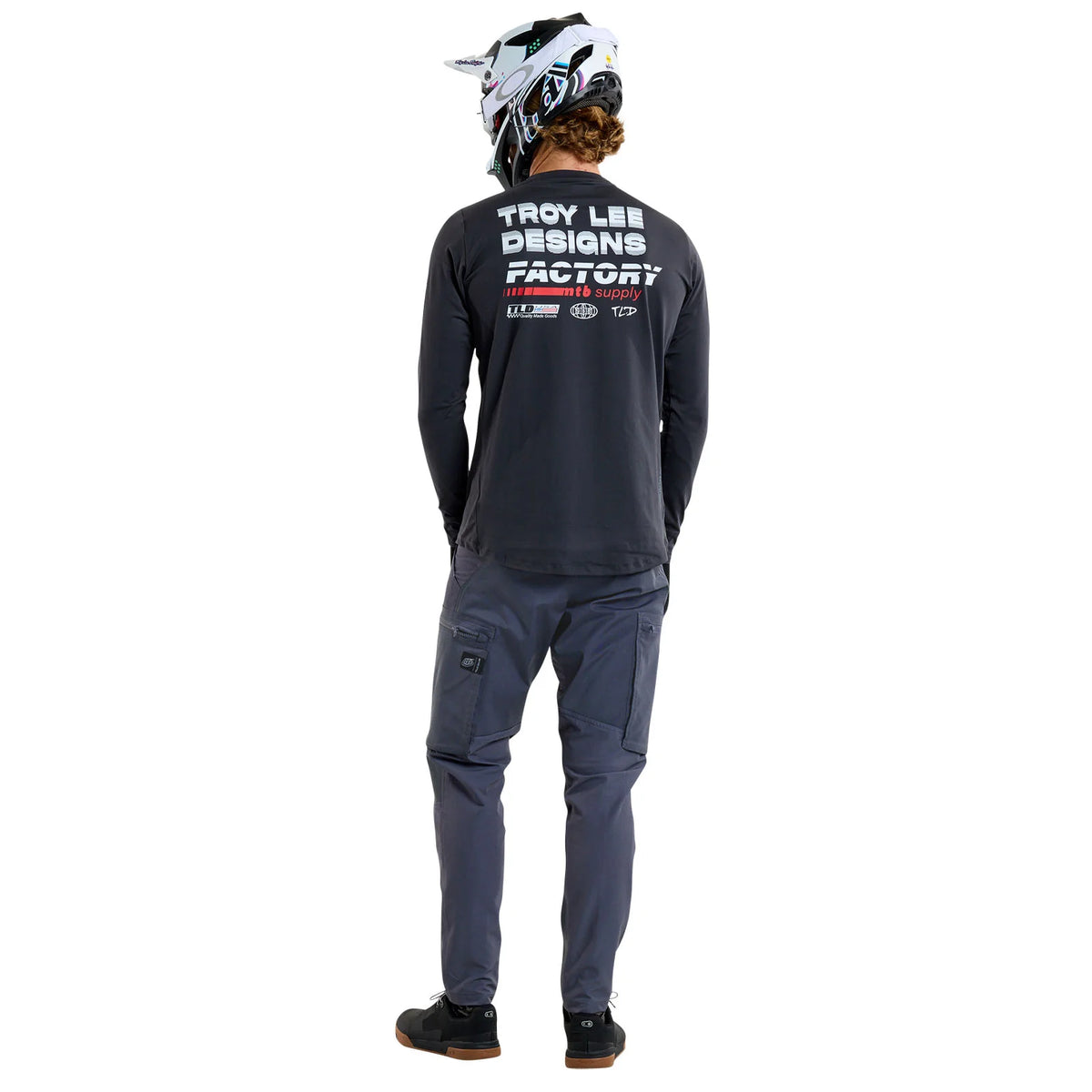 Troy Lee Designs Ruckus Long Sleeve Ride Tee - Factory - Carbon