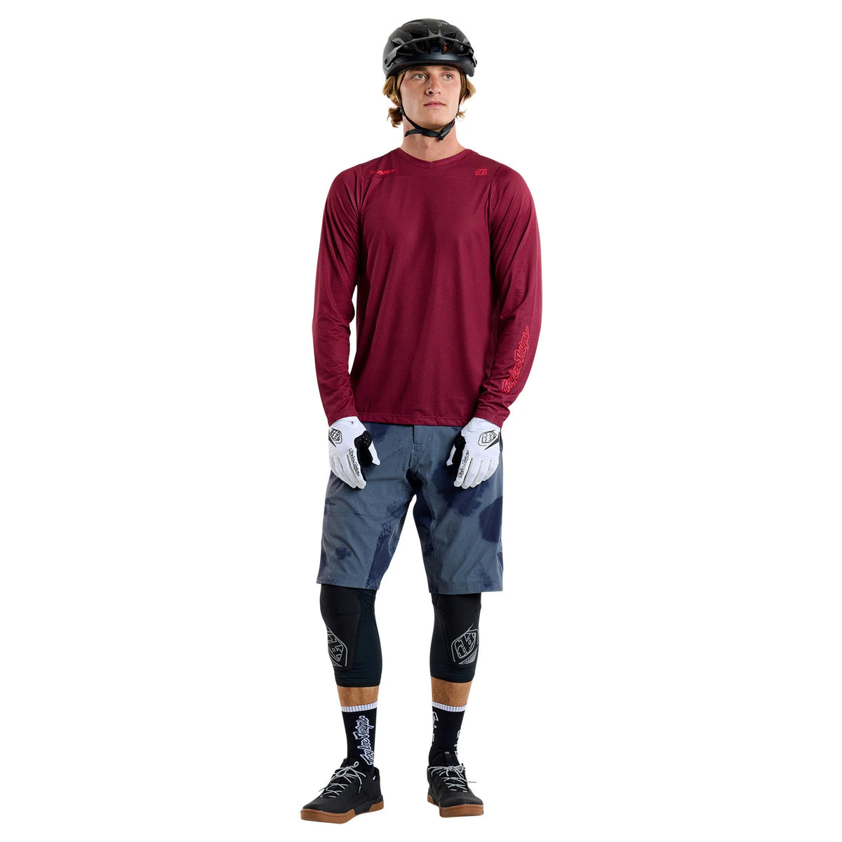 Troy Lee Designs Skyline Air Long Sleeve MTB Jersey - Oxblood