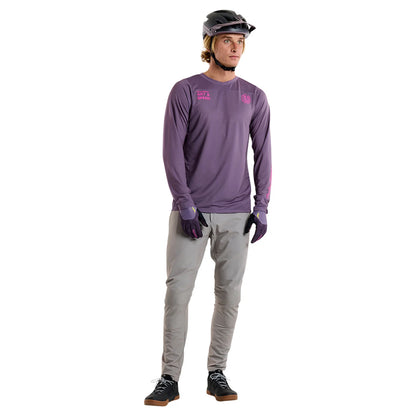 Troy Lee Designs Skyline Long Sleeve MTB Jersey - Radioscape - Deep Purple