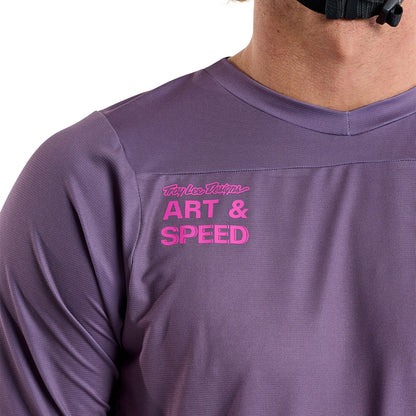 Troy Lee Designs Skyline Short Sleeve MTB Jersey - Radioscape - Deep Purple