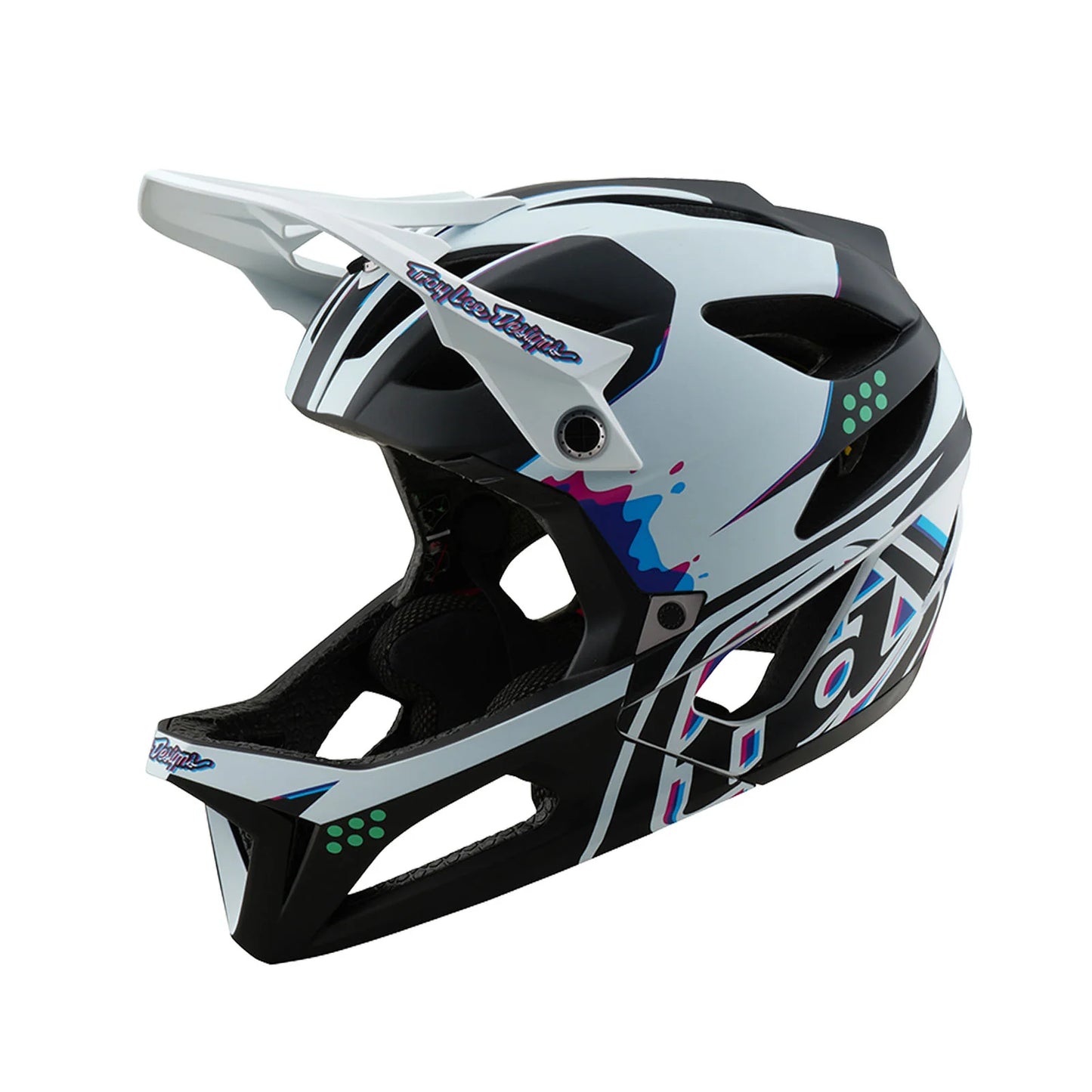 Troy Lee Designs Stage Full Face Helmet - Trooper - White