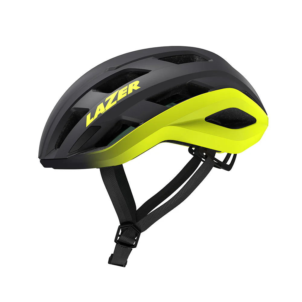 Lazer Strada Kineticore Road Helmet - Matte Grey Flash Yellow