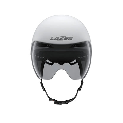 Lazer Volante Kineticore Tri/TT Helmet - White Silver