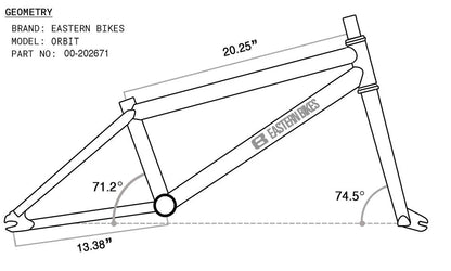 Eastern Orbit 20" BMX - Blue