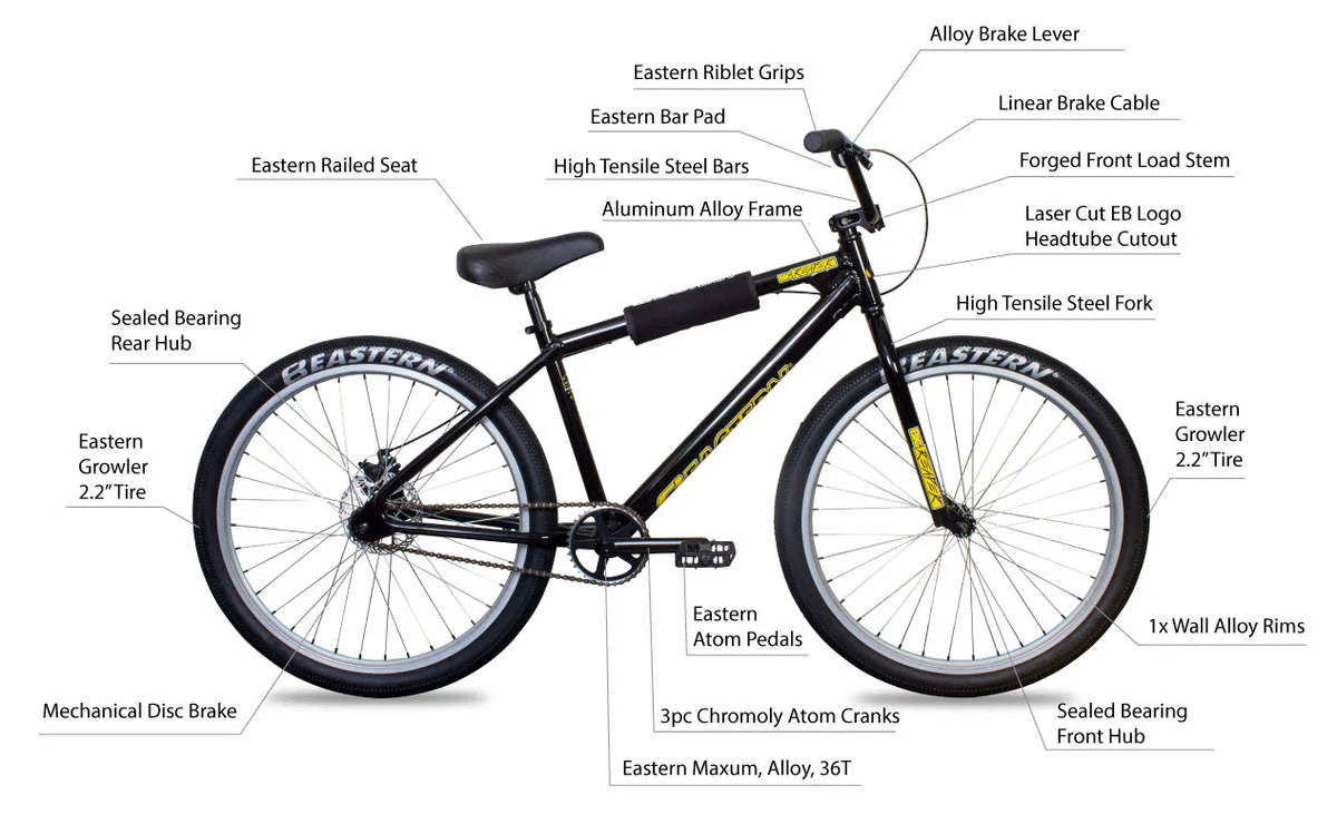 Eastern Big Reaper LTD 26" BMX Cruiser - Black-Gold