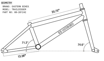 Eastern Traildigger 20" BMX - Blue