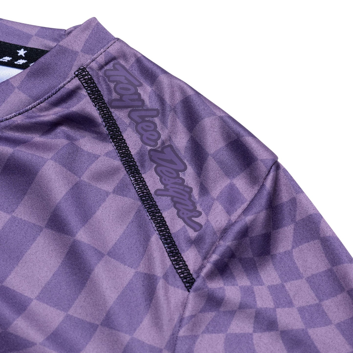 Troy Lee Designs Lilium Long Sleeve MTB Jersey - Womens - Twisted Checkers - Deep Purple