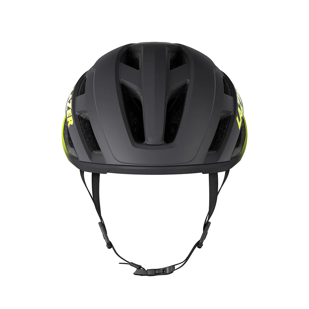 Lazer Strada Kineticore Road Helmet - Matte Grey Flash Yellow