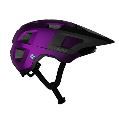 Lazer Finch Kineticore Kids Helmet - Metallic Purple Black