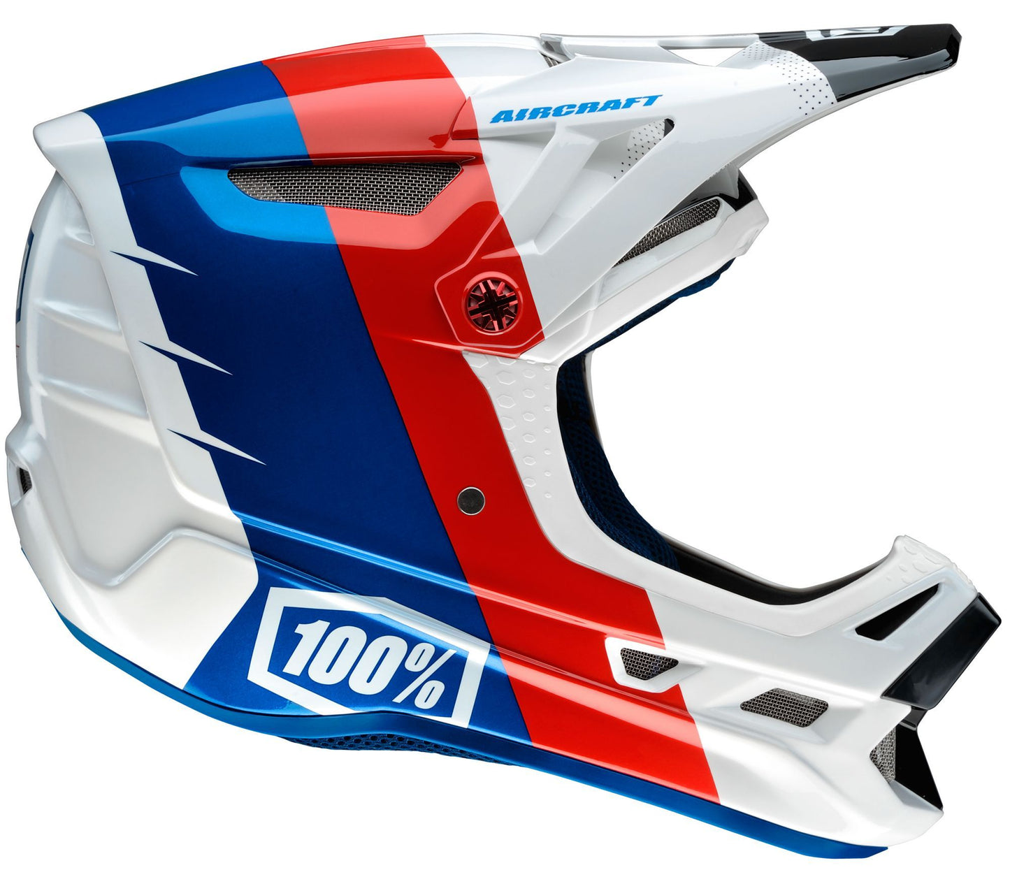 100% Aircraft DH Full Face Helmet - R8 White R8 White Medium 