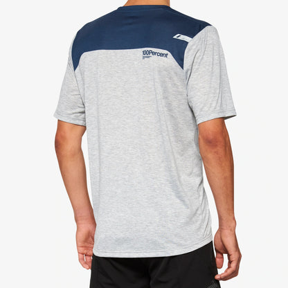 100% Airmatic Short Sleeve MTB Jersey - Black-Charcoal