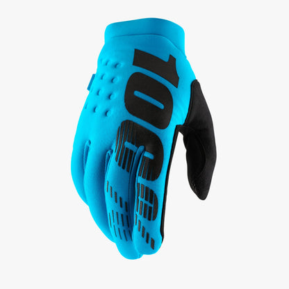 100% Brisker Cold Weather MTB Glove - Turquoise Turquoise Large 