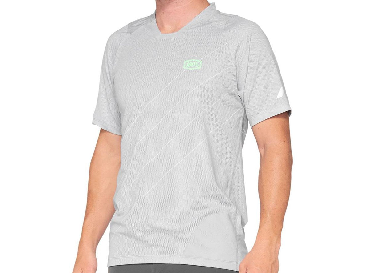 100% Celium Short Sleeve MTB Jersey - Vapor-Lime - 2021 Vapor - Lime Small 