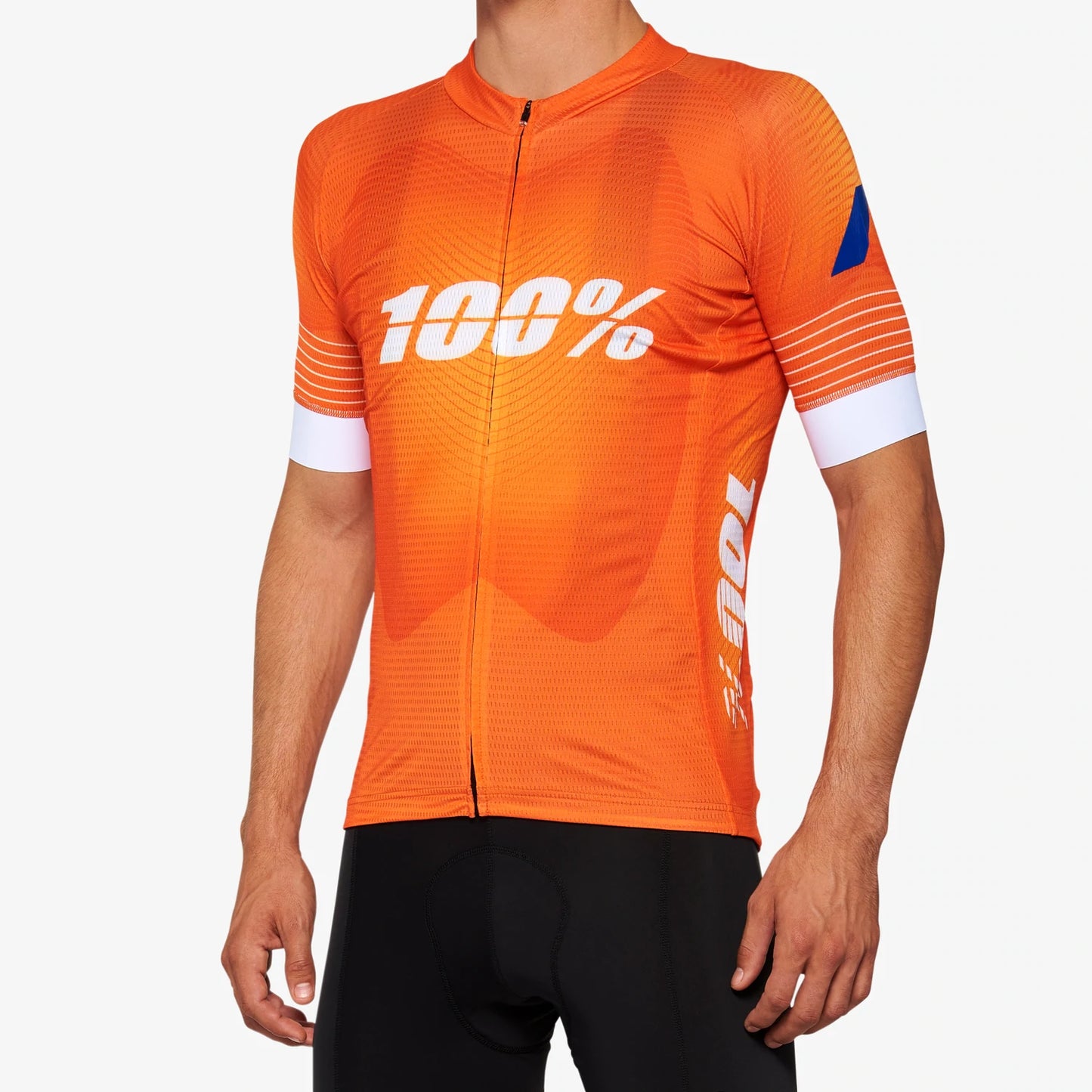 100% Exceeda Short Sleeve MTB Jersey - Orange - 2022 Orange Small 