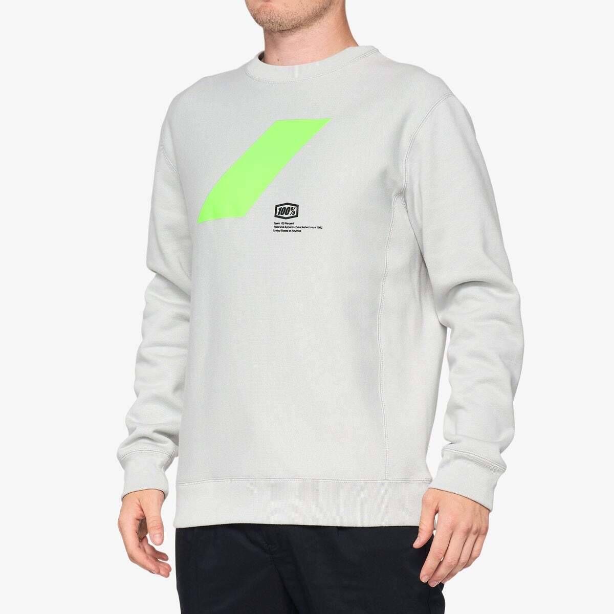 100% Rend Pullover Crewneck Fleece - Heather Gray - 2022 Heather Gray Small 