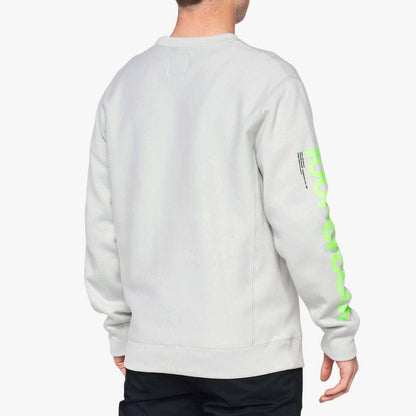 100% Rend Pullover Crewneck Fleece - Heather Gray
