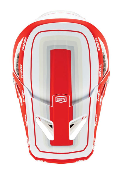 100% Status Helmet - Youth - Topenga Red-White - 2022