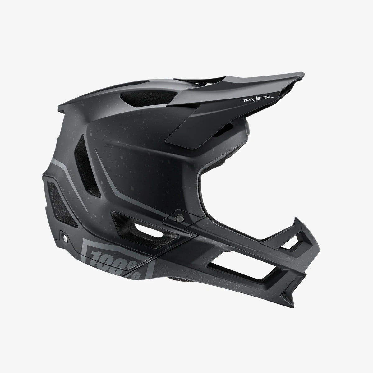 100% Trajecta Full Face Helmet - Black - 2021 Black Large 
