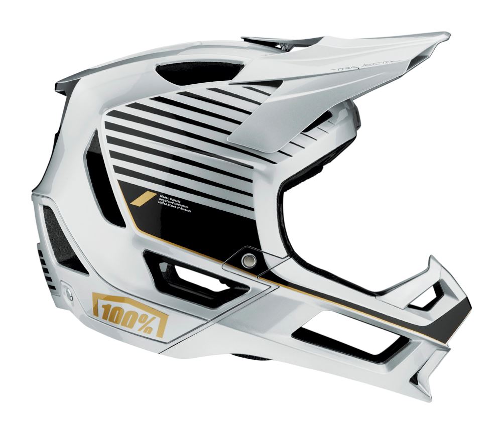 100% Trajecta Helmet - With Fidlock - Ranelagh Silver - 2022 Ranelagh Silver Small 