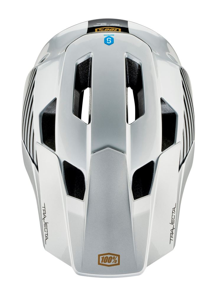 100% Trajecta Helmet - With Fidlock - Ranelagh Silver - 2022
