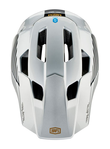 100% Trajecta Helmet - With Fidlock - Ranelagh Silver - 2022