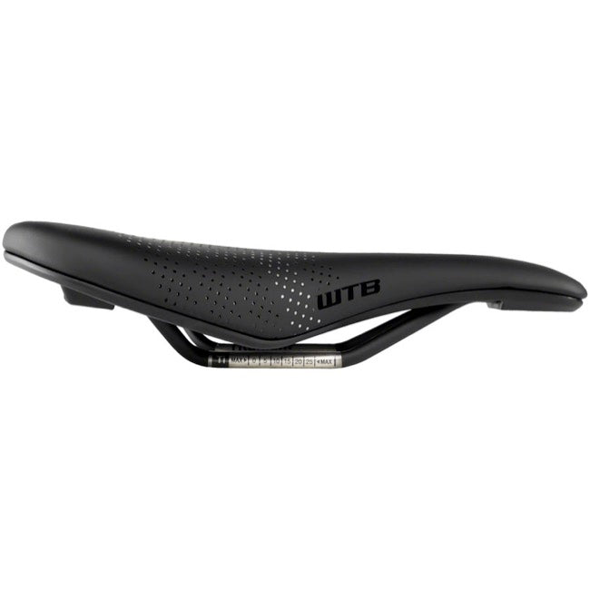 WTB Devo PickUp Medium Fusion Form Saddle - Titanium Rail - Black