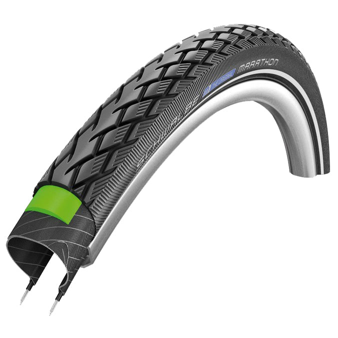 Schwalbe Marathon Performance 700c Wire Road Tire Black - Reflective 38c 
