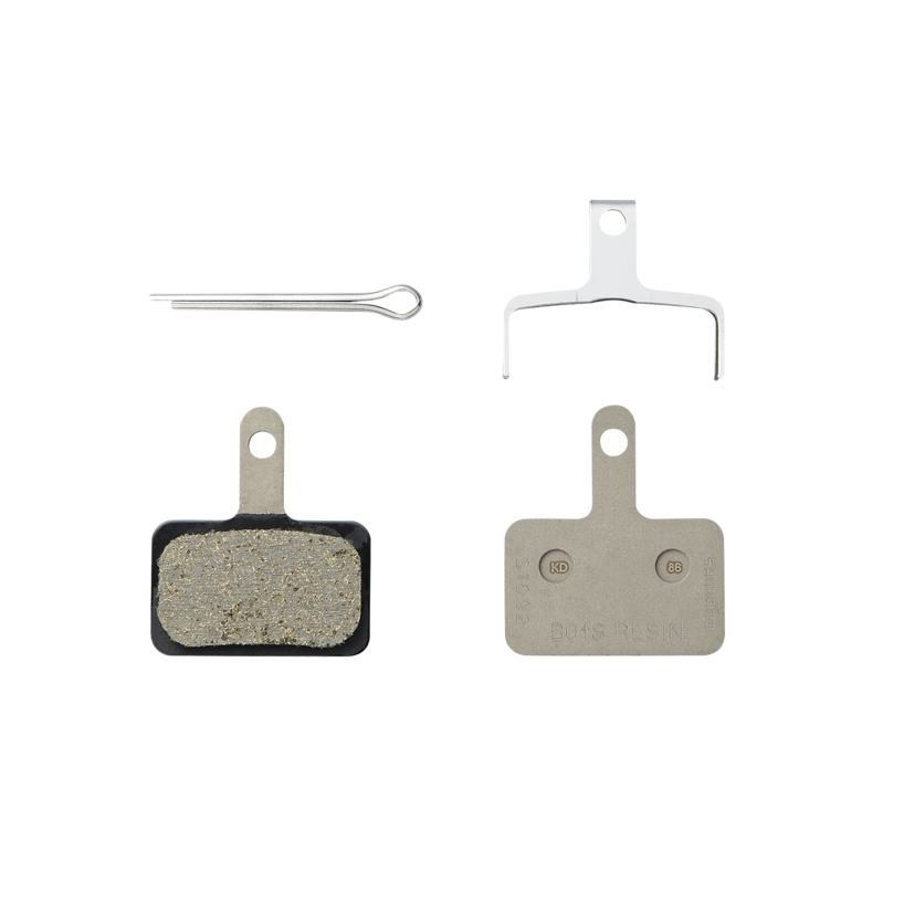 Shimano B05S-RX Resin Disc Brake Pad Pair - With Spring & 3 Types Split Pin  
