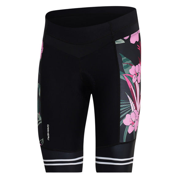 Louis Garneau Neo Power Art Motion Cycling Short - Womens - Black Flower - 2022 Black Flower Small 