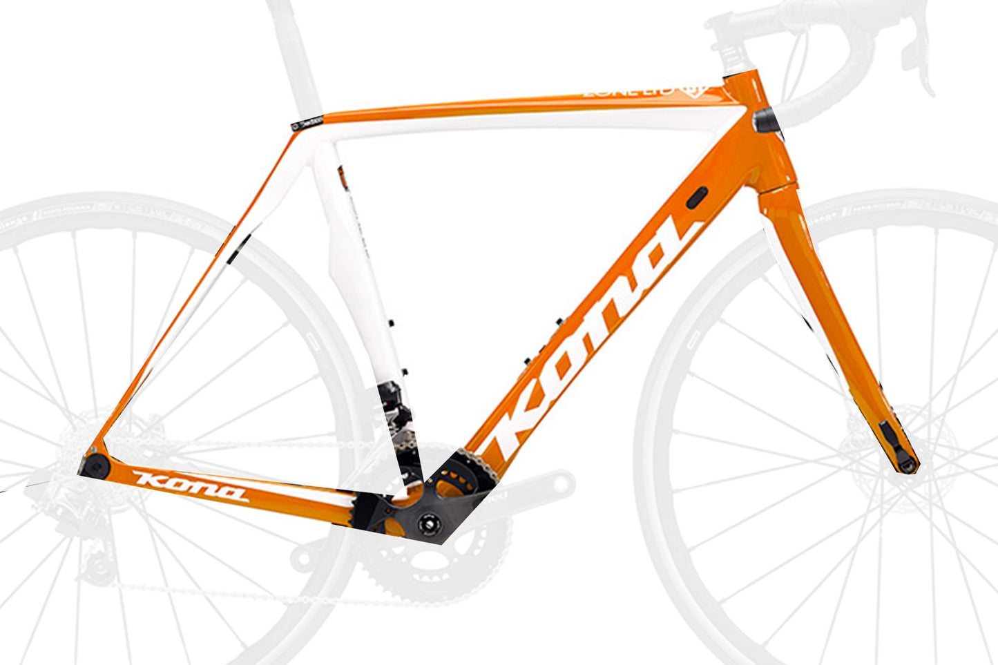 Kona Zone LTD Carbon Road Disc Frameset - Orange Orange 49cm 