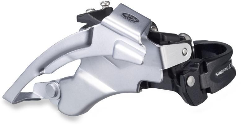 Shimano Deore M590 3x10 Speed Front Derailleur Black - Silver 28.6mm/31.8mm/34.9mm Top Swing