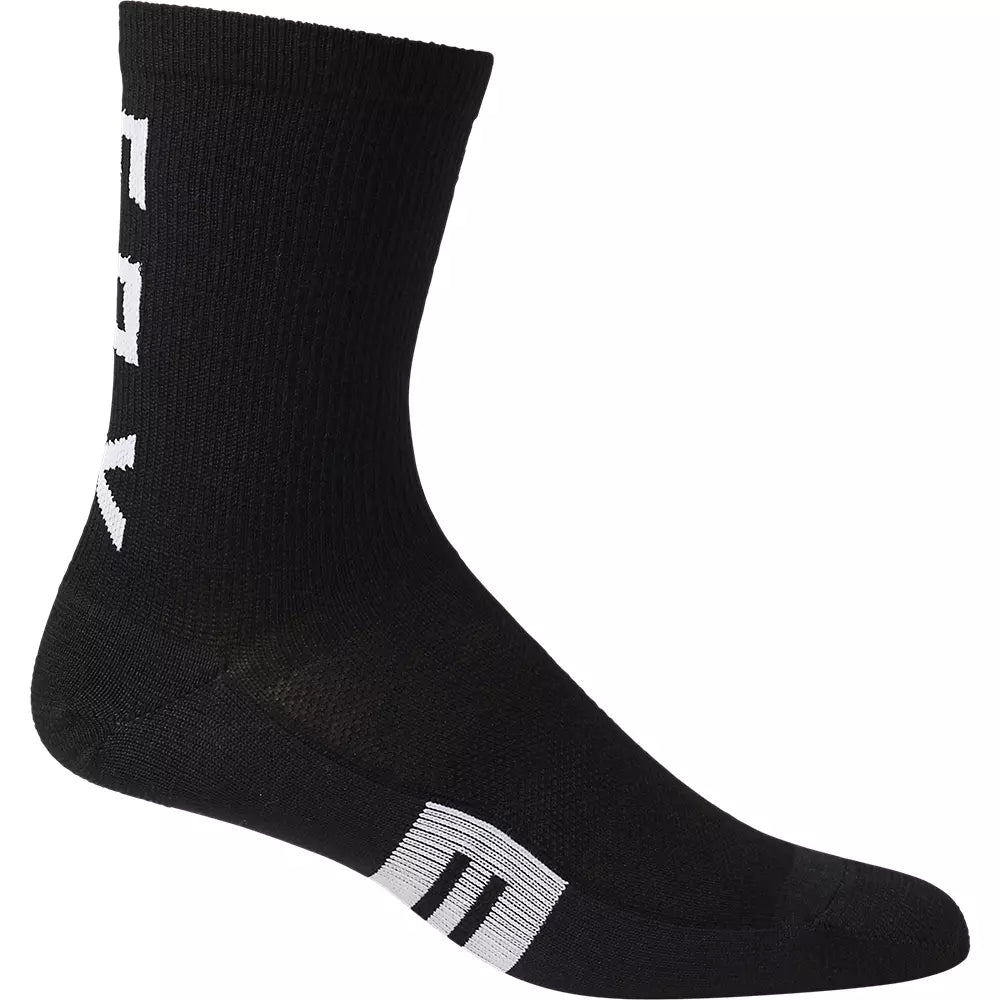 Fox Racing 6" Flexair Merino Sock - Black - 2022 Black Small/Medium 