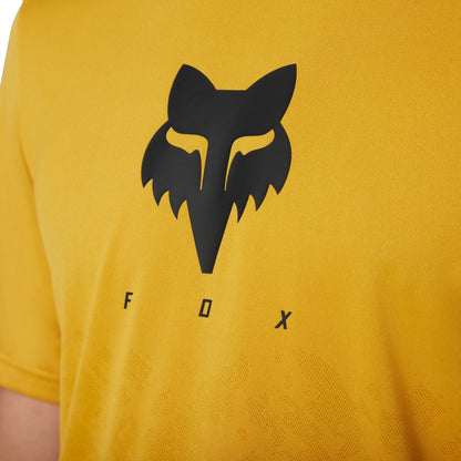 Fox Racing Ranger Tru Dri Short Sleeve MTB Jersey - Daffodil