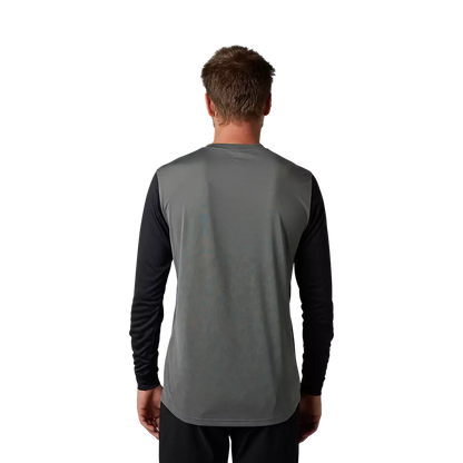 Fox Racing Ranger Tru Dri Long Sleeve MTB Jersey - Pewter - Prior Season