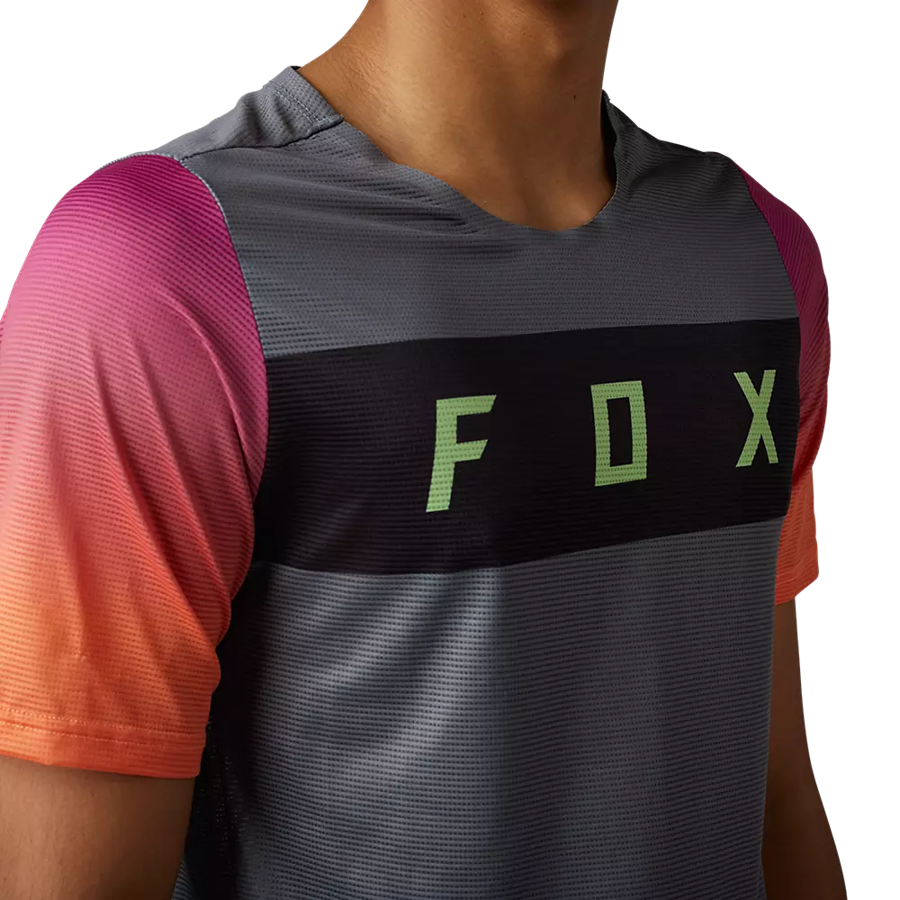 Fox Racing Flexair Short Sleeve MTB Jersey - Arcadia - Pewter