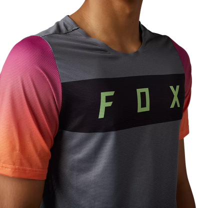 Fox Racing Flexair Short Sleeve MTB Jersey - Arcadia - Pewter