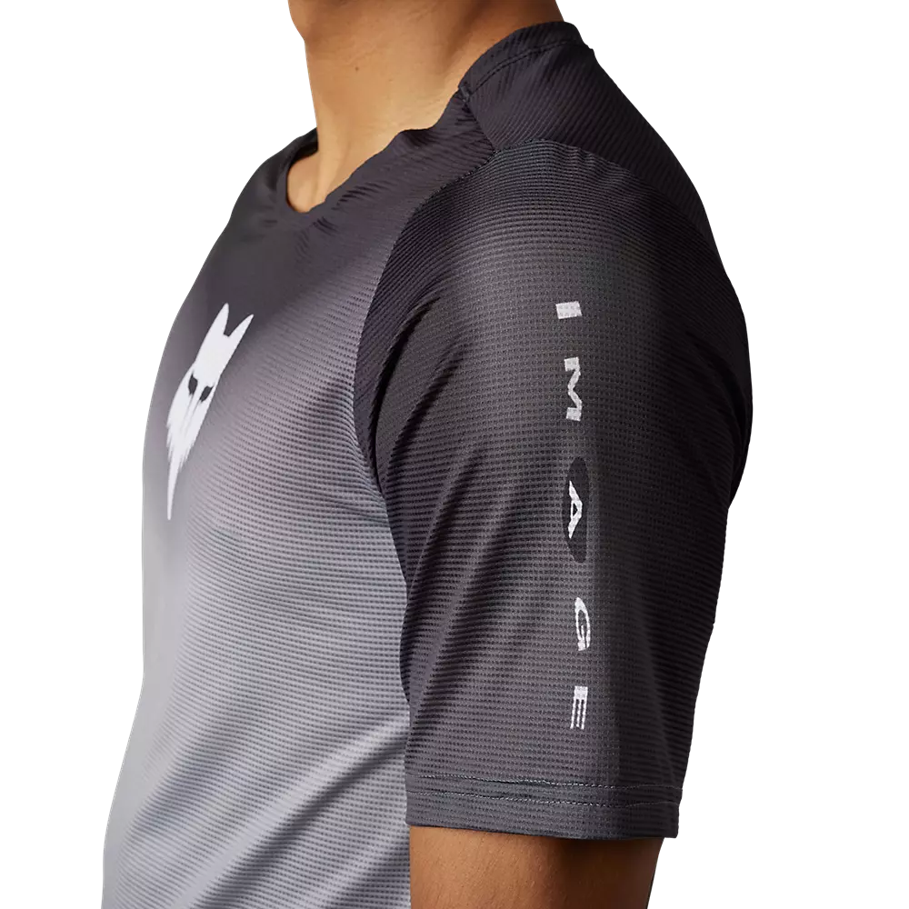 Fox Racing Flexair Short Sleeve MTB Jersey - Novah - Steel Gray