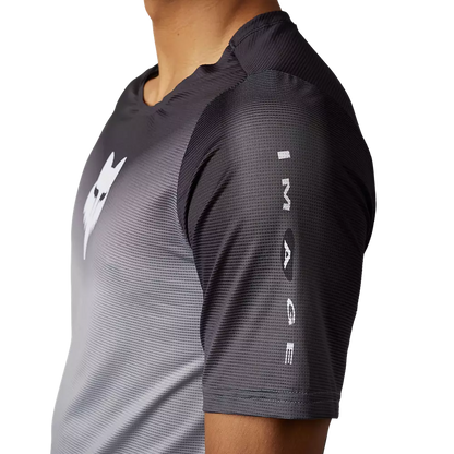 Fox Racing Flexair Short Sleeve MTB Jersey - Novah - Steel Gray