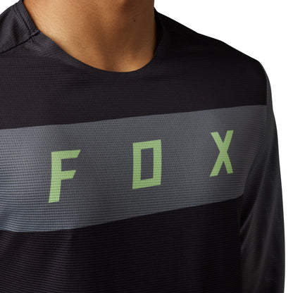 Fox Racing Flexair Long Sleeve MTB Jersey - Arcadia - Black