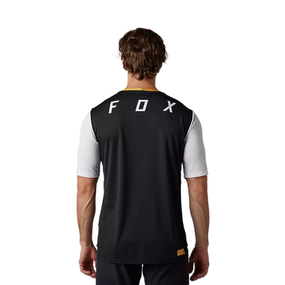 Fox Racing Defend Short Sleeve MTB Jersey - Aurora - Black-White
