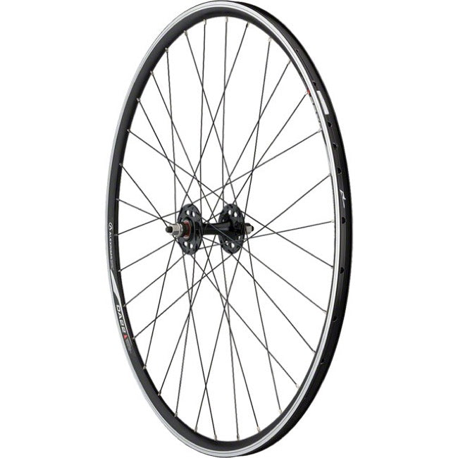 Quality Wheels Value Double Wall Series 700c Track Wheel - Front Black Bolt-On - Rim Brake 