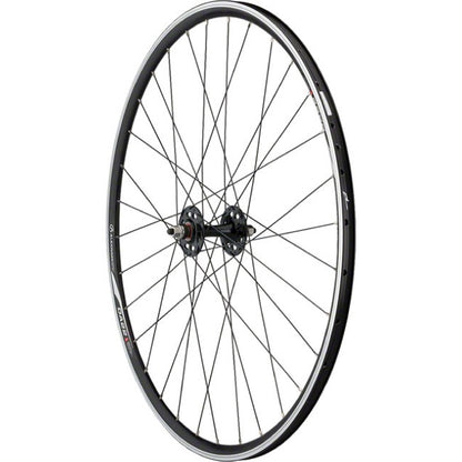 Quality Wheels Value Double Wall Series 700c Track Wheel - Front Black Bolt-On - Rim Brake 