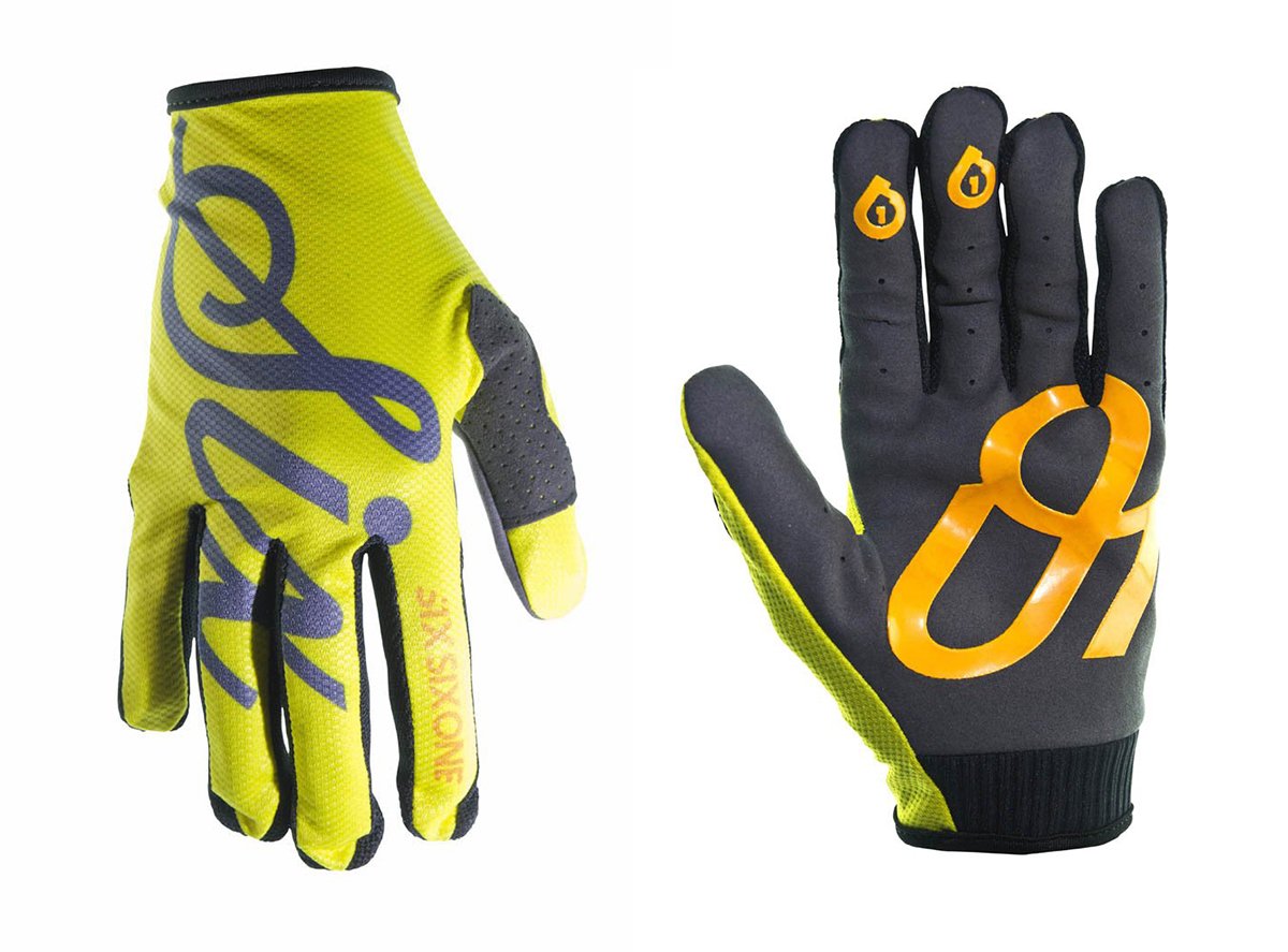 661 Comp MTB Glove - Youth - Yellow Script Yellow Script X-Small 