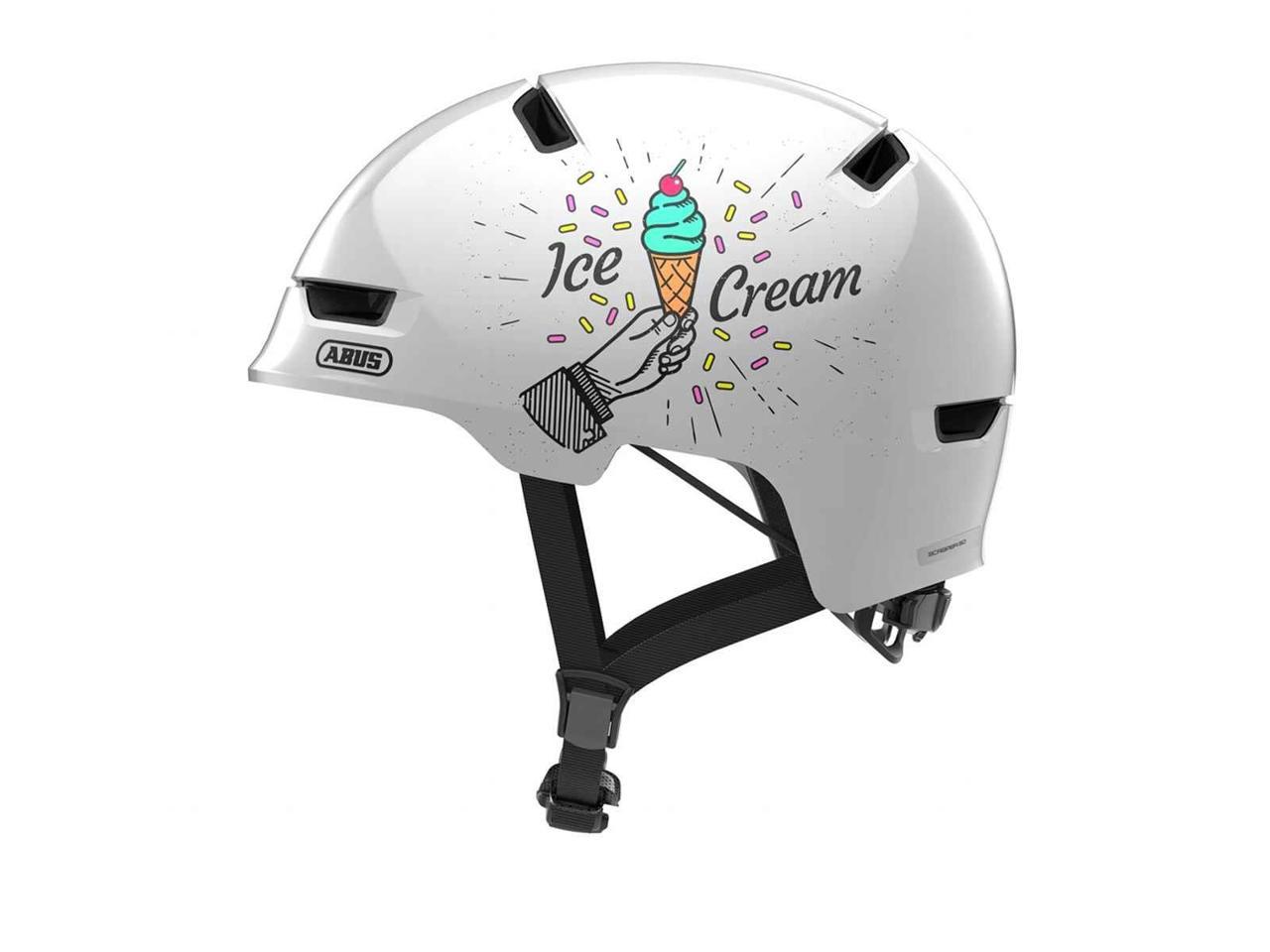 Abus Scraper Kid 3.0 Helmet - Ice Cream - Shiny White Shiny White Small 