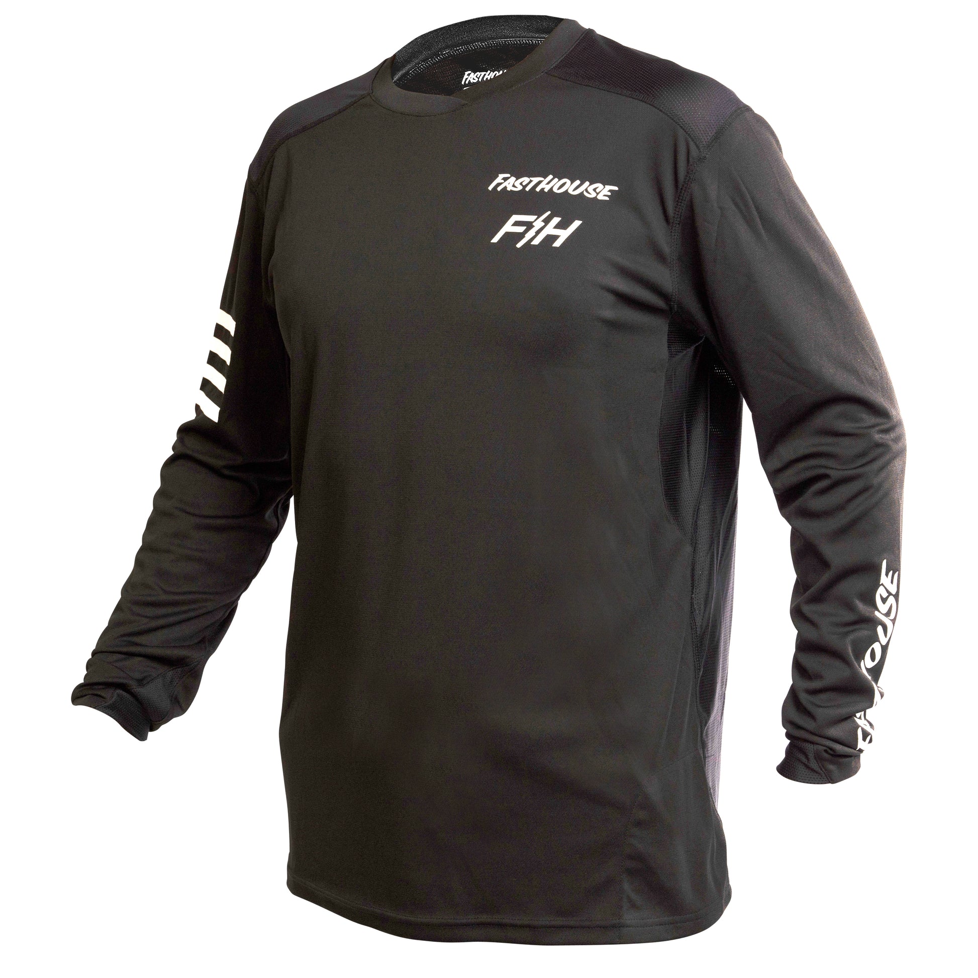 Fasthouse Alloy Rally Long Sleeve MTB Jersey - Youth - Black - 2022 Black Small 
